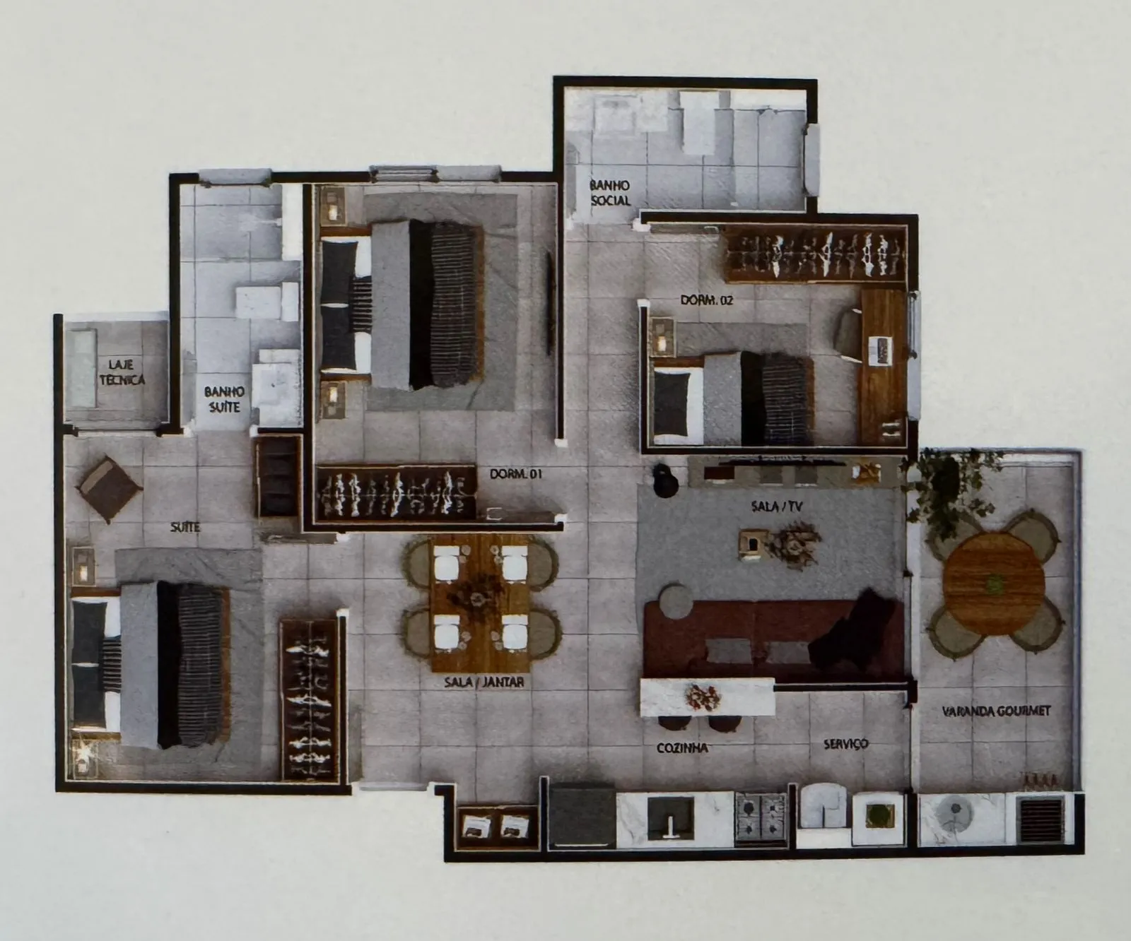 Apartamento no Edifício Monet, 75,35 m² — foto 3
