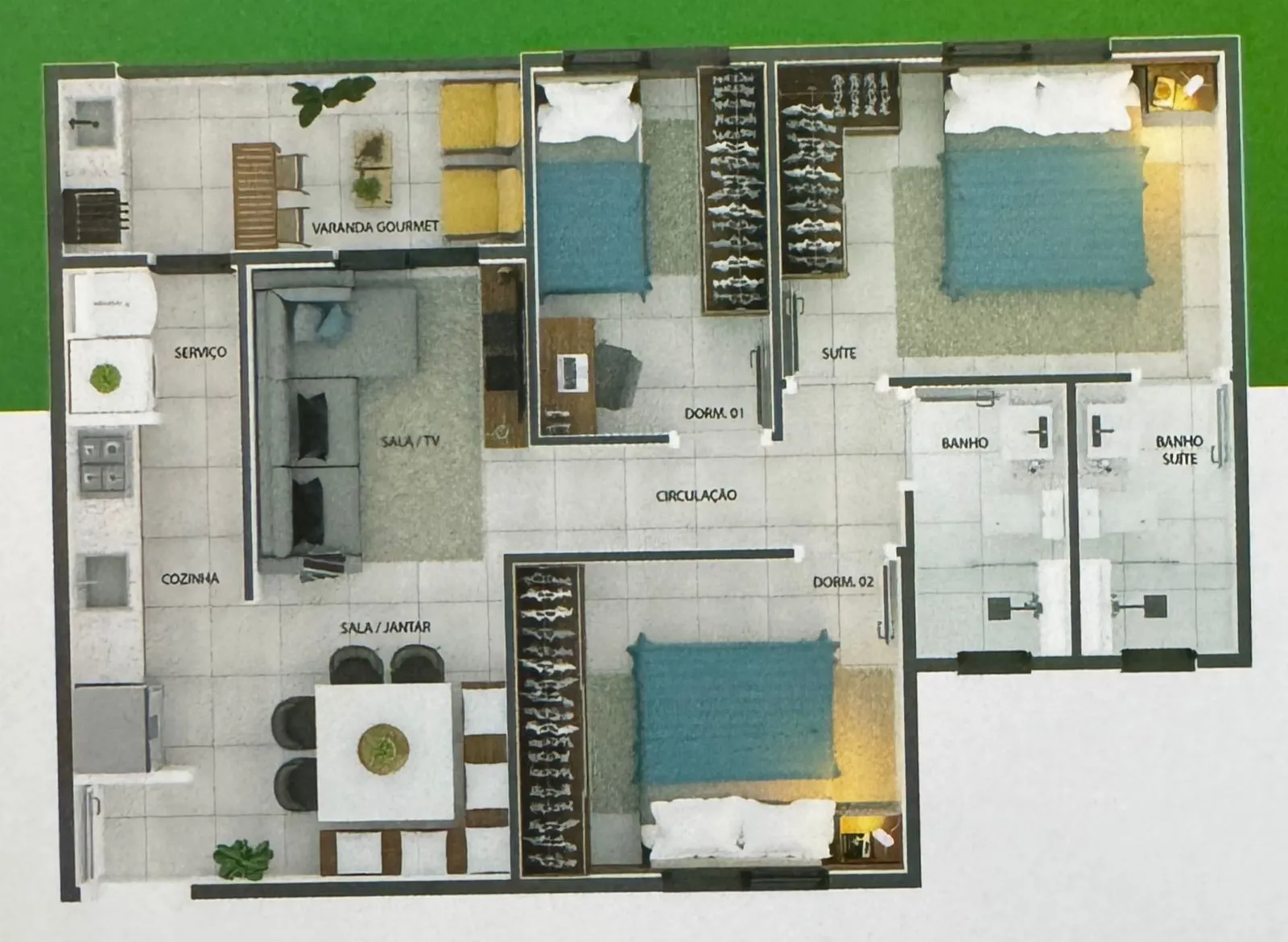 Apartamento no Edifício Irineu Massari, 69,89 m² — foto 2